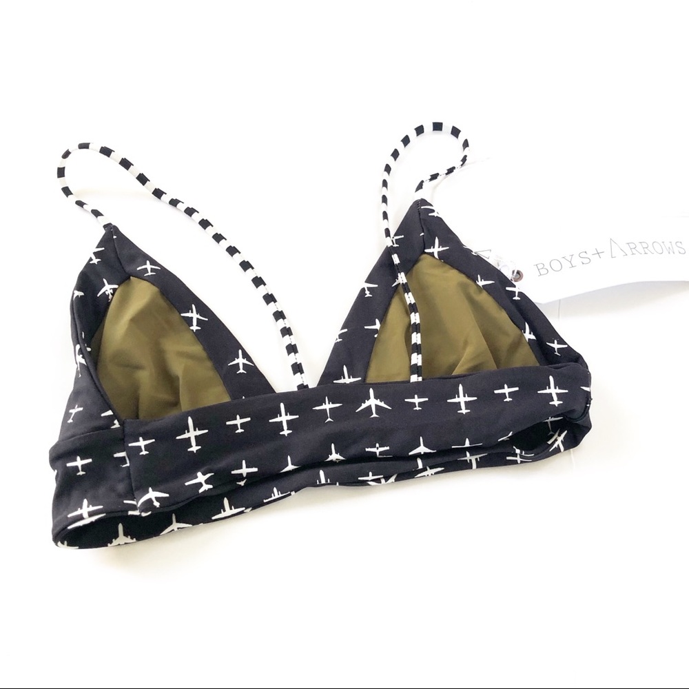 Boys + Arrows Aviation Airplane Bikini Top - Picture 2 of 3